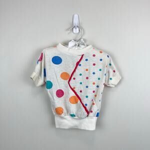 Vintage Colorful Polka Dot Zip Zag T-Shirt Toddler
